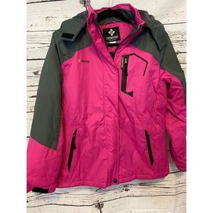 GEMYSE Women’s Mountain Waterproof Ski Snow Jacket Winter Windproof Rain Jacket